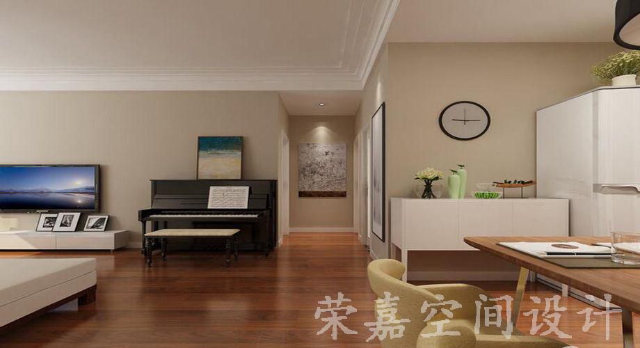 上海裝修案例現(xiàn)代三居 素色寫意