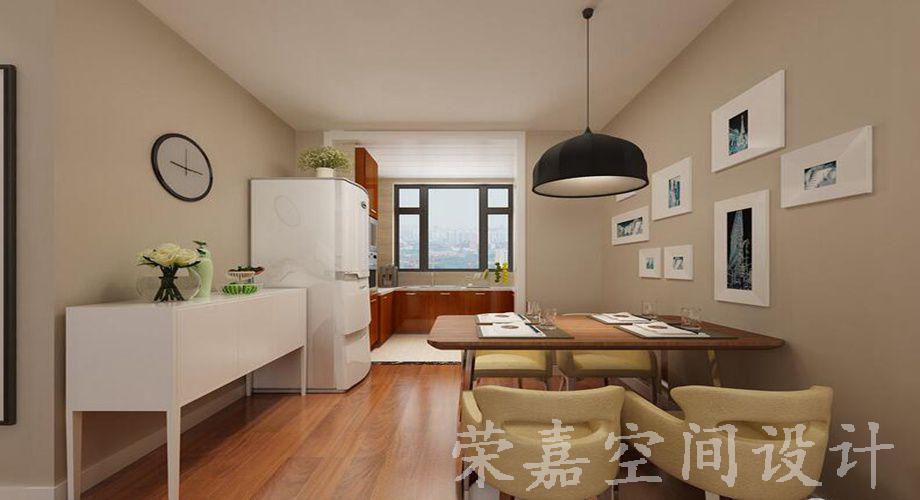 上海裝修案例現(xiàn)代三居 素色寫意