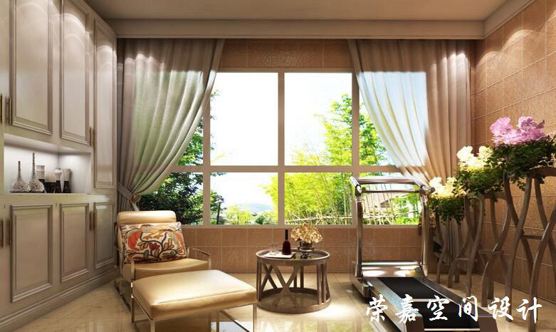 上海裝修案例現(xiàn)代三居 古雅溫和