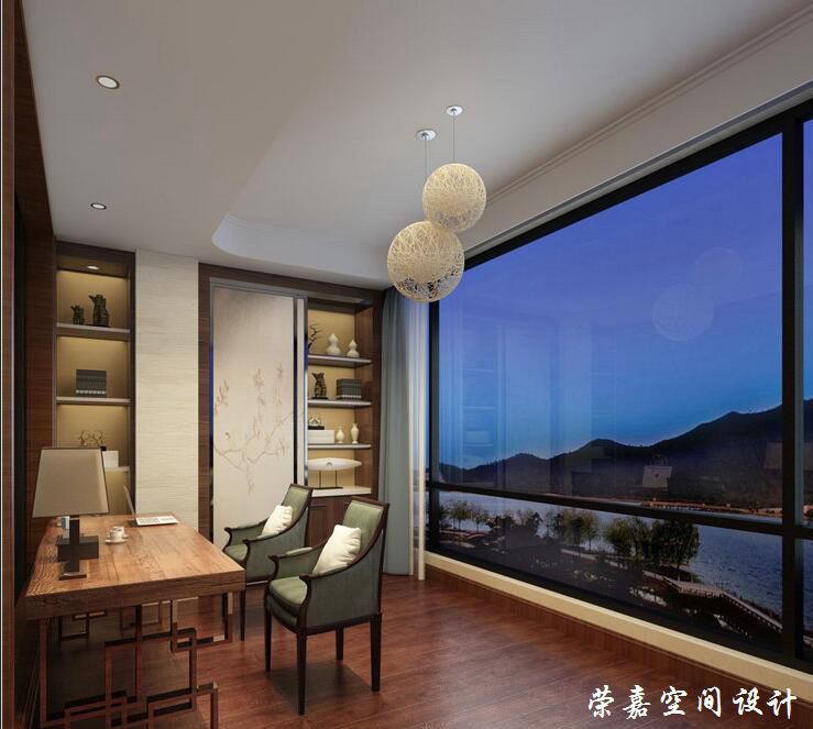 上海裝修案例山水如畫(huà) 詩(shī)情新中式