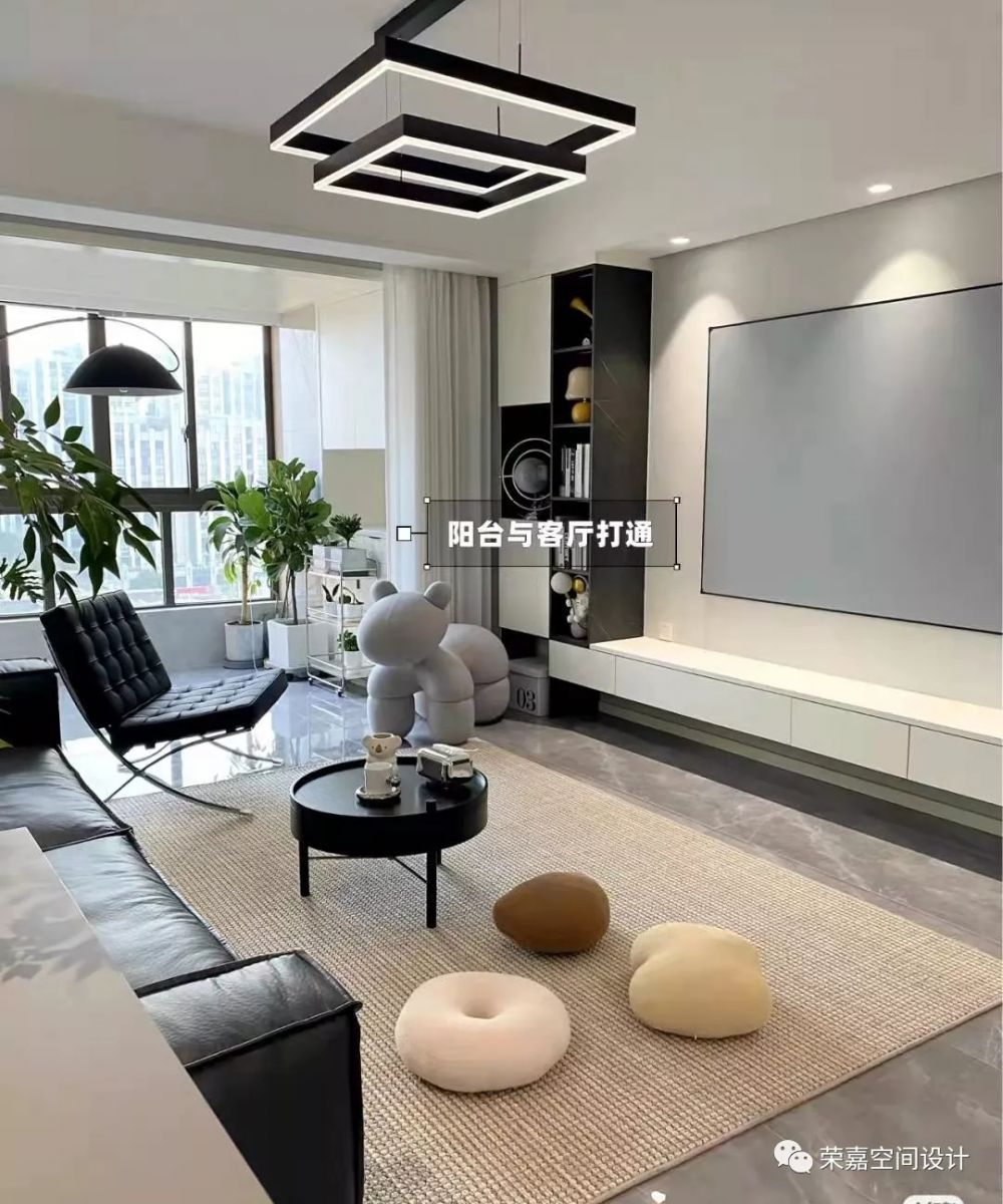 上海裝修案例80平小戶型極簡(jiǎn)黑白風(fēng)，年輕人的最愛！
